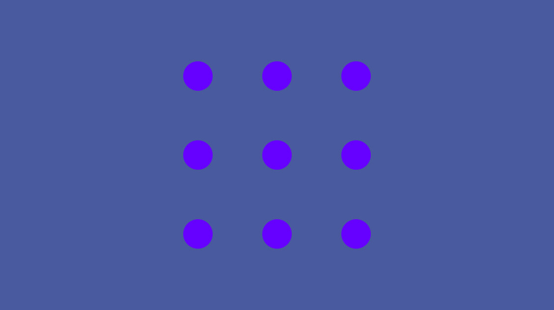 Megdöbbentő optikai illúzió: hány lila pontot látsz a képen?