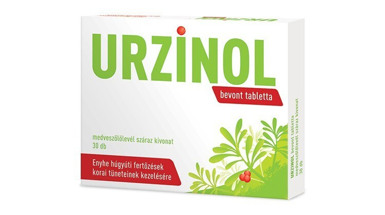 Urzinol tabletta, felfázás, hólyaghurut, medveszőlőlevél